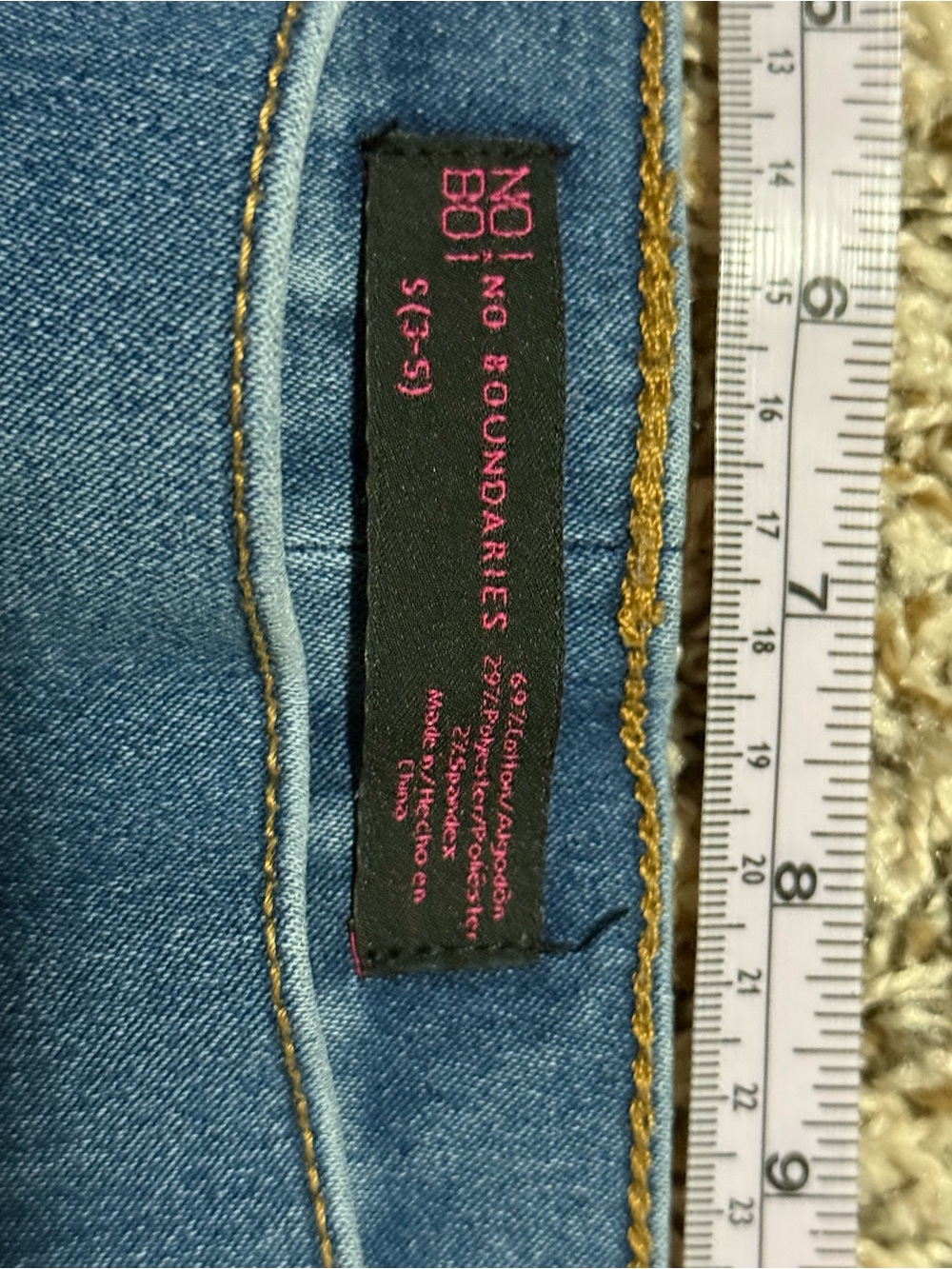 No Boundaries Light Blue Flare Jeans - Picture 6 of 6